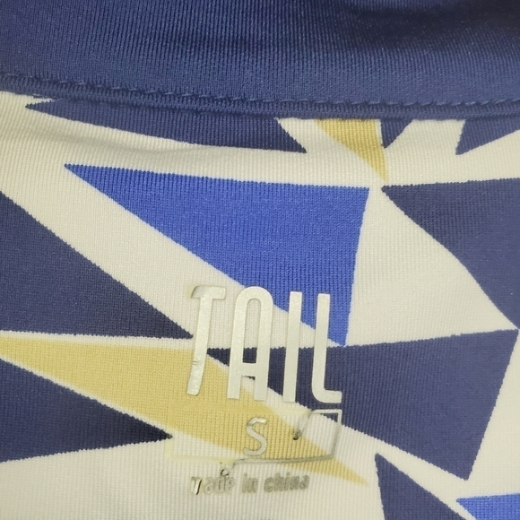 TAIL Women’s Mock Neck Quarter Zip Golf/Athletic Polo Top Blue Size Small - Picture 5 of 7